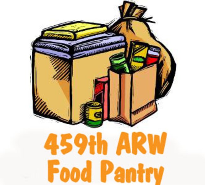 459th Airmen and Family Readiness are hosting an on-going food pantry program where wing personnel can donate non-perishable food items for Reserve members whom need assistance. Donations can be dropped off at any of the squadrons or wing headquarters, Bldg. 3755 and everyone is encouraged to participate. (U.S. Air Force graphic/Senior Airman Katie Spencer) 
