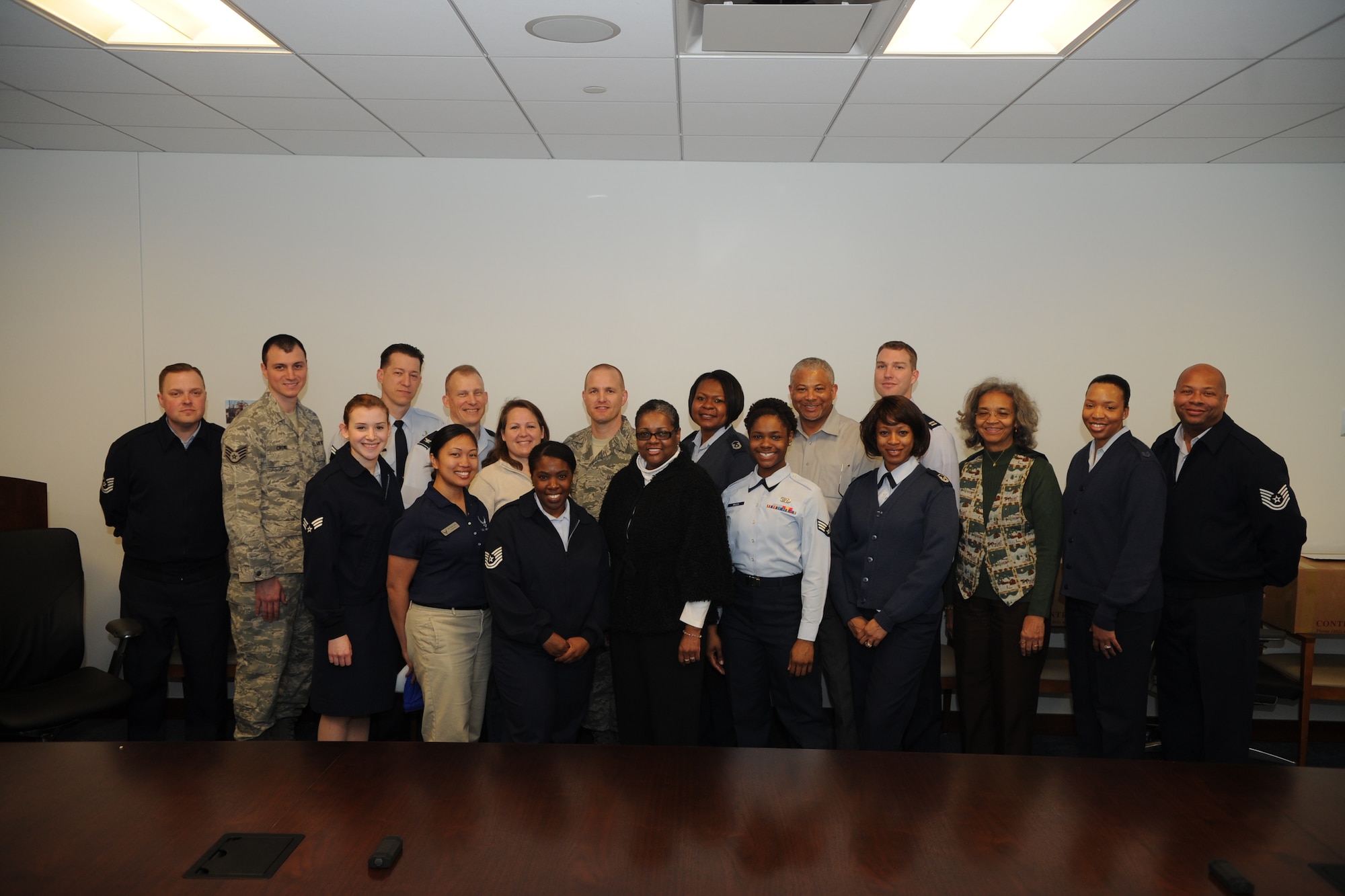 The Air Force District of Washington care package packing team packed more than 10 care packages for AFDW deployed members March 1 on Joint Base Andrews, Md. the packages were packed with snacks and decorations to celebrate the Easter holiday. (U.S. Air Force photo by Tech. Sgt. Chyenne Adams)