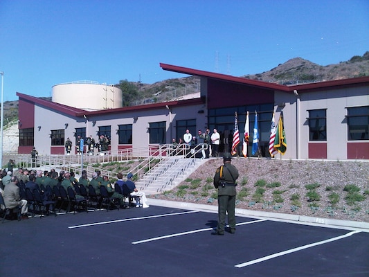 Agents and guests celebrate the ribbon cutting at the new Border Patrol Station in San Clemente. Up to 200 officers will be assigned to the 14,000 square foot station that includes 24 offices, a conference room, a muster room and a gymnasium.