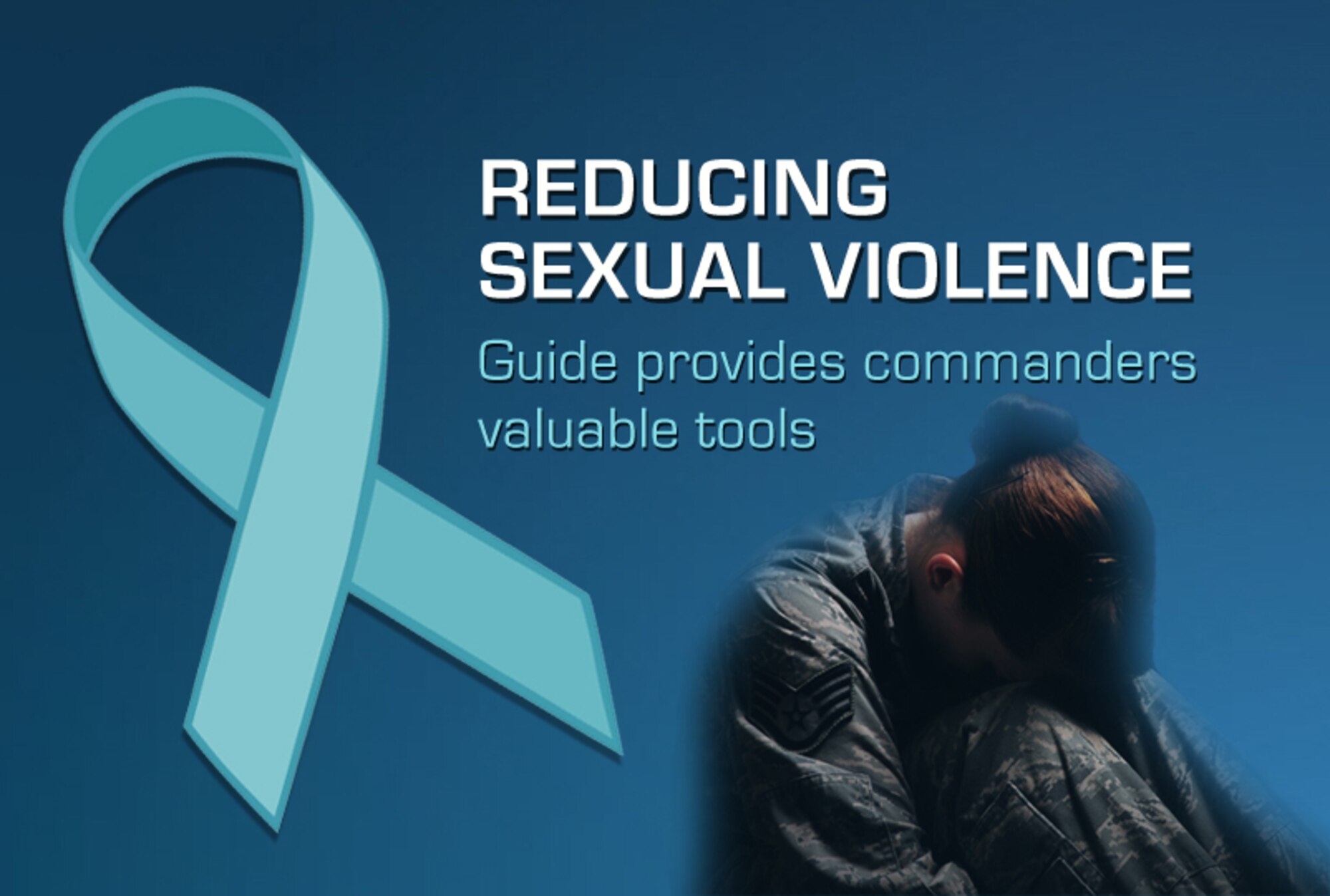 The Sexual Assault Prevention and Response Wing Commanders' Guide was sent out to wing commanders recently and contains statistics, facts and talking points to help leaders encourage healthy conversations among their Airmen, which senior leaders say is paramount to eliminating sexual crimes in the Air Force. (U.S. Air Force graphic by Senior Airman Benjamin Stratton/Released)
