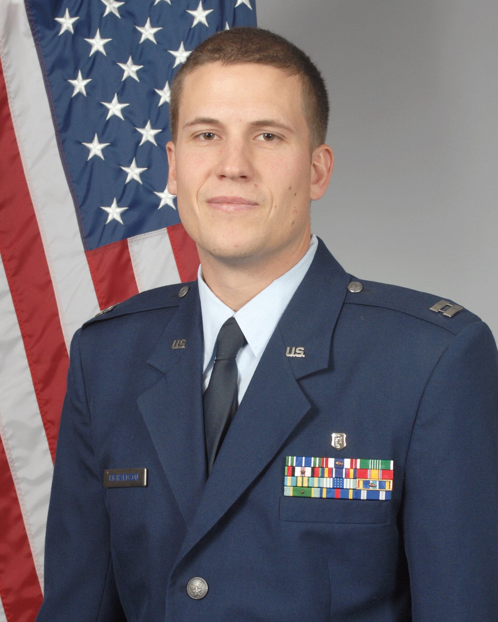 Capt. Jordan Richardson earned the 2011 Air Force-Level Biomedical Clinician Category I Officer of the Year company grade officer category award. He is the 4th Medical Operations Squadron Physical Therapy Element officer in charge and is a native of Humboldt, Tenn. (Courtesy photo)