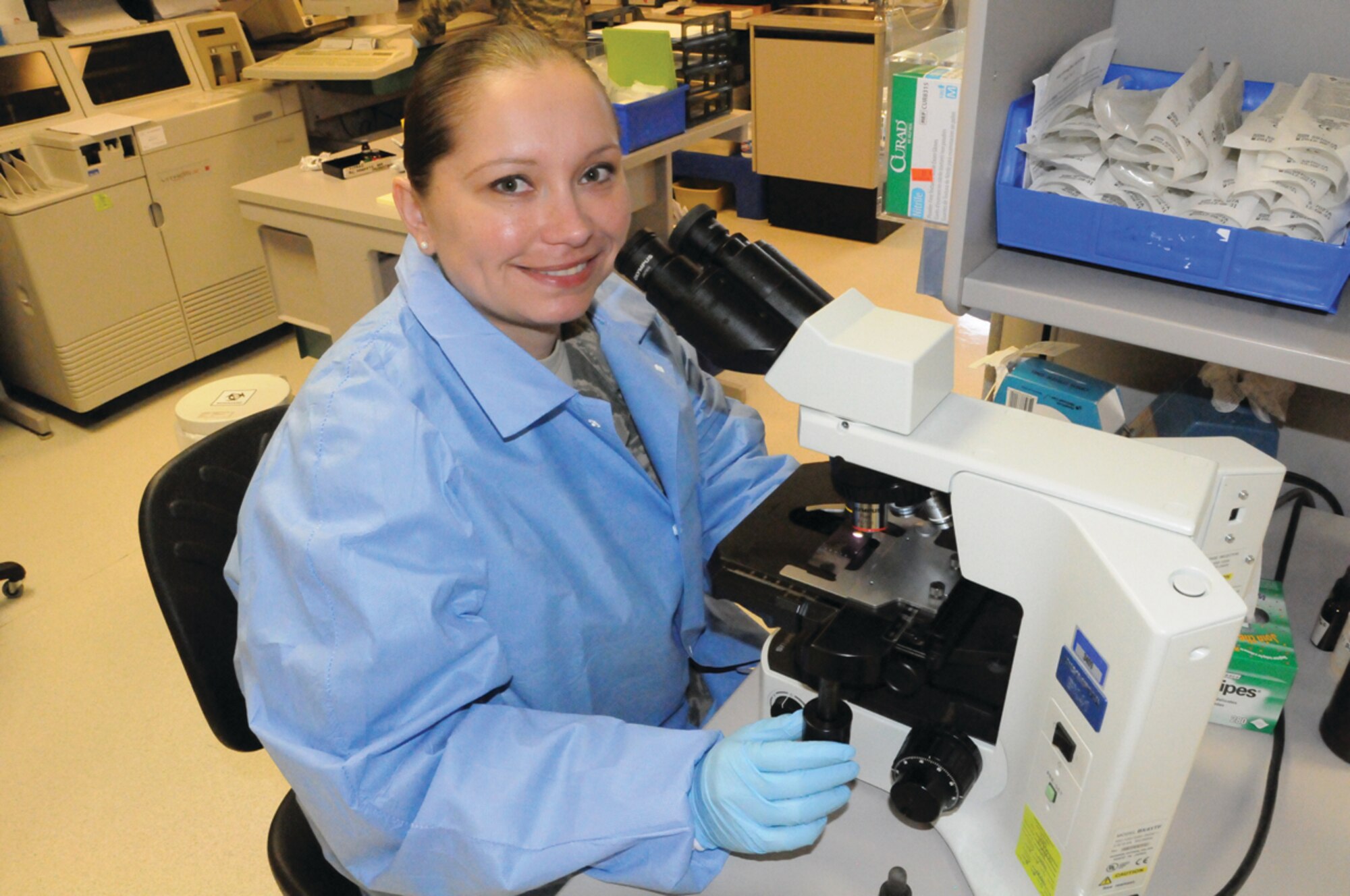 Tech. Sgt. Lenita Robinson, 65th Medical Support Squadron, NCOIC of Laboratory Services, was recently selected to be commissioned as a U.S. Air Force Laboratory officer.  (U.S. Air Force photo/Staff Sgt. Erica Horner)
