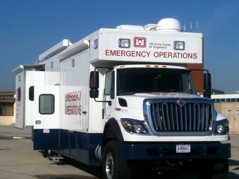 Los Angeles is one of eight districts throughout the Corps to receive the new Emergency Command and Control Vehicles that provide emergency responders with improved abilities to access disaster sites and to perform emergency functions assigned by FEMA. 