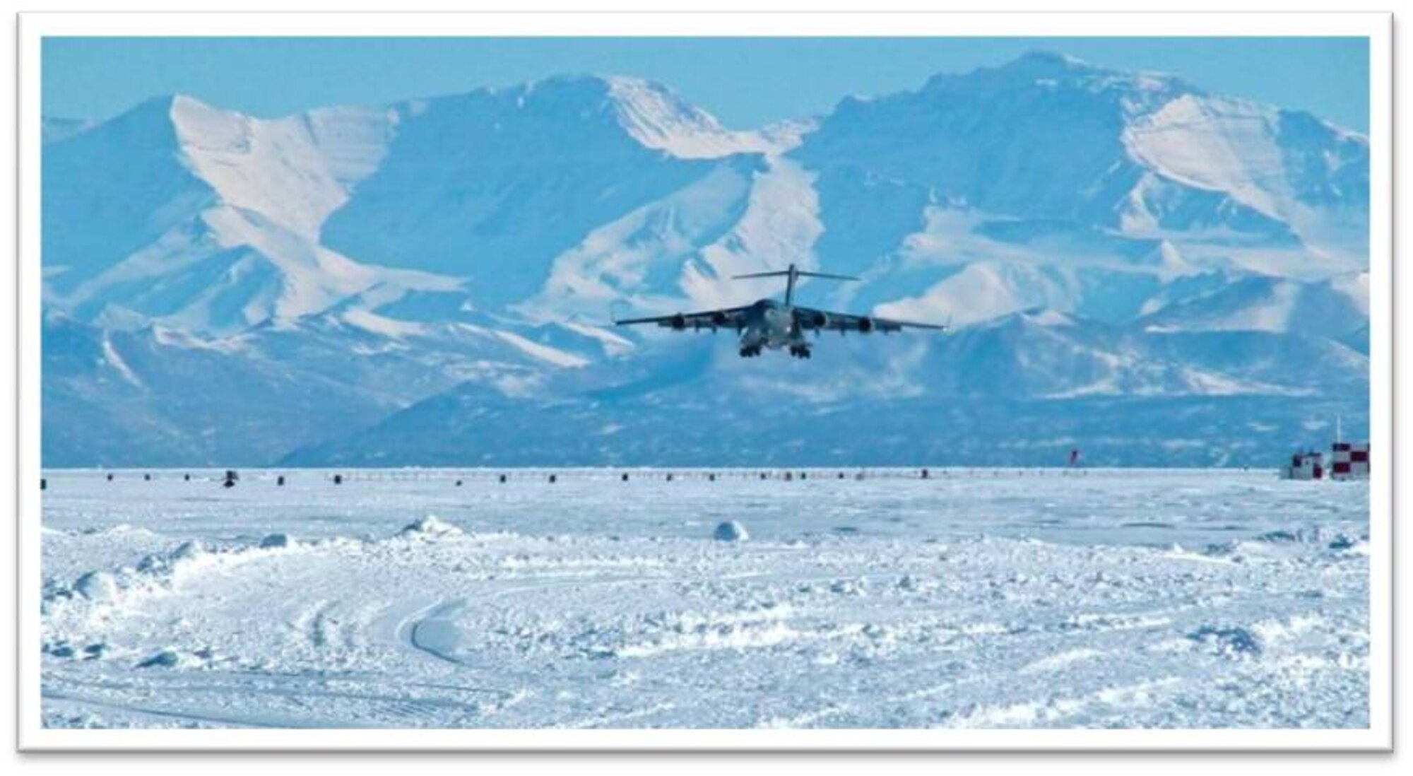 As the 304th Expeditionary Airlift Squadron, Airmen from the 62nd and 446th Airlift Wings conducted a record-breaking 74 missions in support of Operation Deep Freeze, six more than any previous season. The crews also broke the record for amount of cargo delivered by transporting 6.33 million pounds, 1.37 million pounds more than any previous season. (U.S. Air Force courtesy photo)