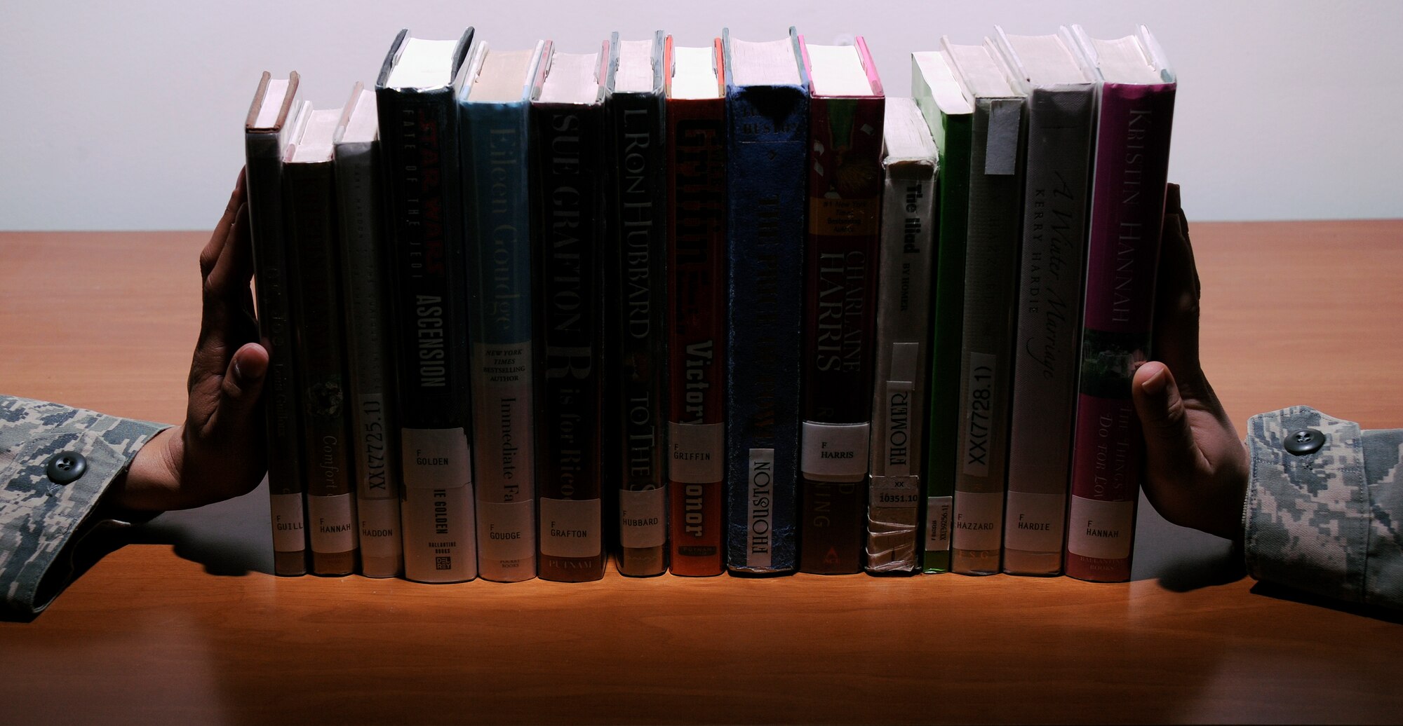 Living in a dormitory as a deployed service member can be compared to a bookshelf -- the people are like the bookends and their lives are the stories. (U.S. Air Force illustrative photo/Master Sgt. Tracy L. DeMarco)