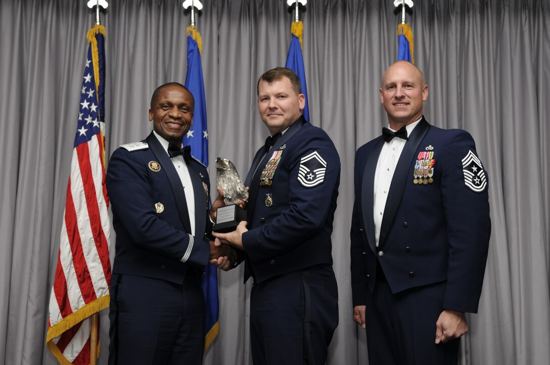Air Force District of Washington Annual Award Winner, Senior NCO category,  Senior Master Sgt. David Wilson of the 11thWing. 