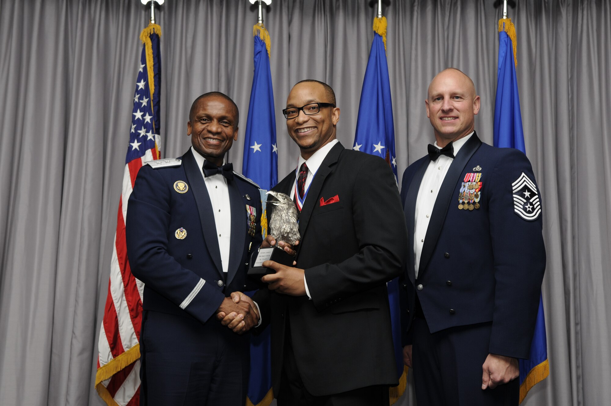 Air Force District of Washington Annual Award Winner, civilian category 1, Mr. Vincent Johnson of the 11th Wing. 