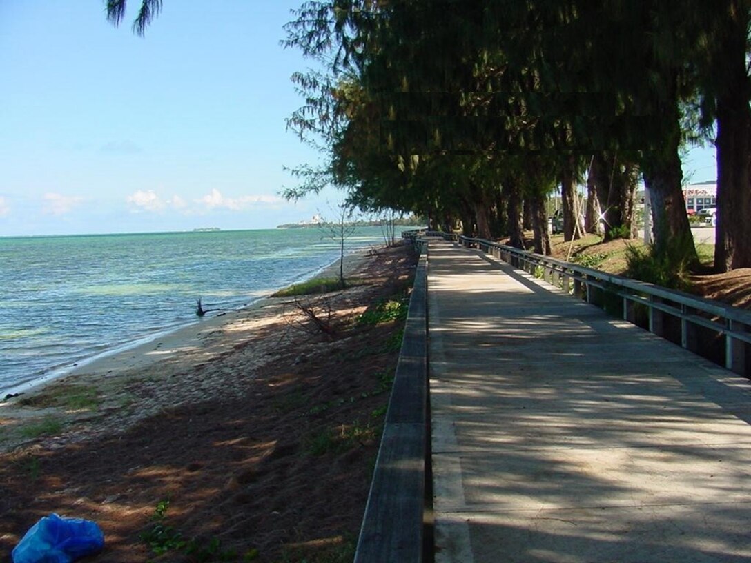 Saipan Beach Road Shore Protection project in the Commonwealth of the Northern Mariana Islands. The project was completed in 1992.