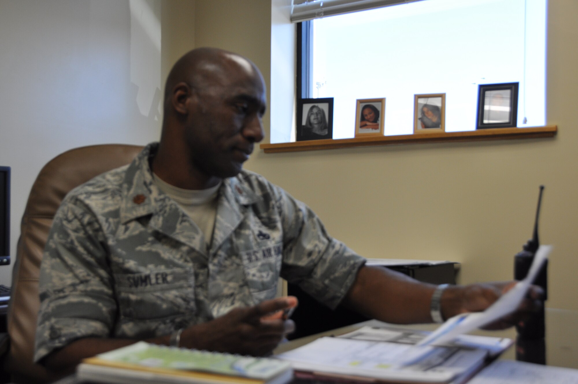 Major Kenneth Sumler, 325th Aircraft Maintenance Squadron maintenance operations officer, was recently recognized as the 2011 Air Education and Training Thomas P. Gerrity Individual of the Year.

