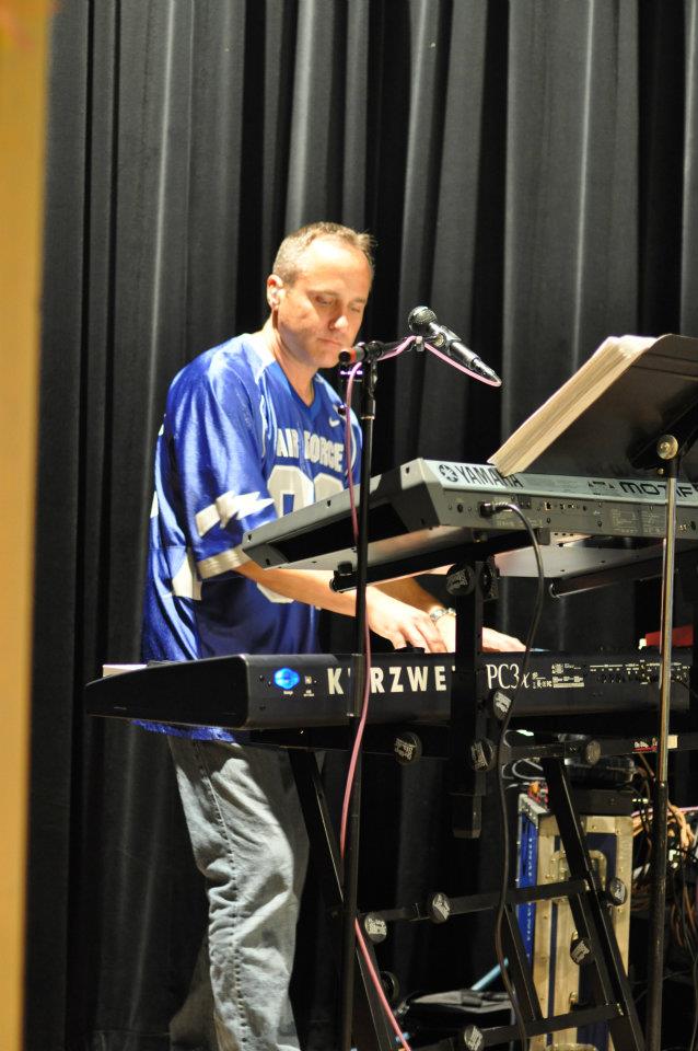 MSgt Darrin Dziergowski on keys at the Fiesta Military-Civilian Reception.