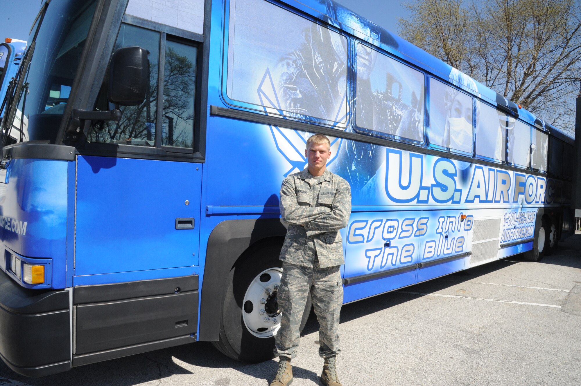 Senior Airman Daniel Koland, 375th Logistics Readiness Squadron Vehicle Operations dispatcher, provides distinguished visitor transportation at Scott Air Force Base. Koland, who has been coined by 26 DVs, was recently named Air Force Vehicle Operations Airman of the Year. (U.S. Air Force photo/ Senior Airman Amber Kelly-Herard)
