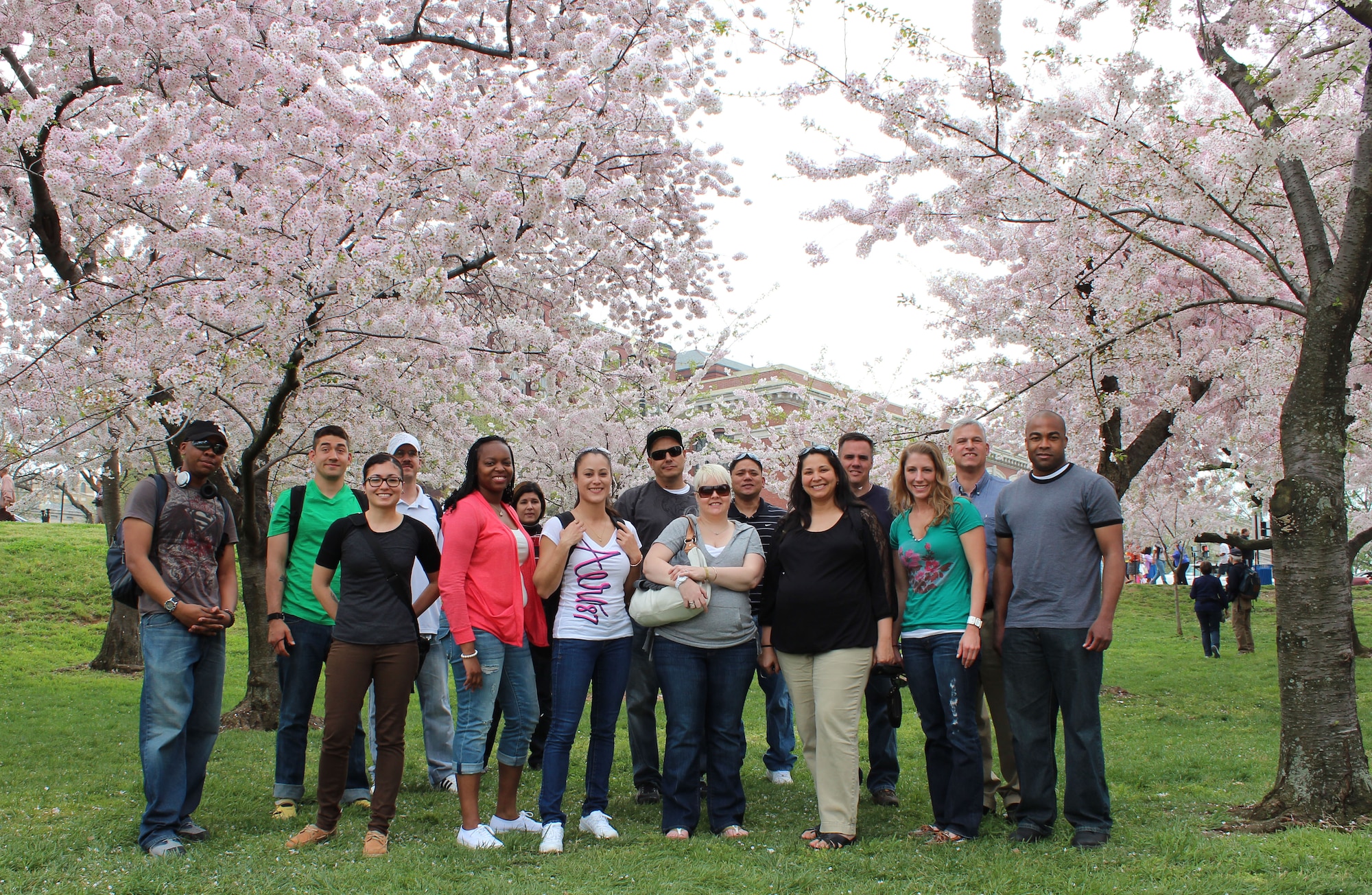 The Air Force Mortuary Affairs Operations chapel staff organized a group resiliency trip to Washington, D.C., March 22, 2012. The chapel team planned the event to coincide with the blooming of the district's thousands of cherry trees. (U.S. Air Force photo/Tech. Sgt. Myco Apat)