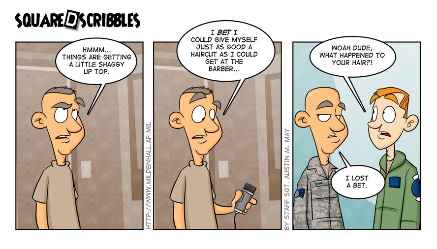 U.S. Air Force comic/Staff Sgt. Austin M. May