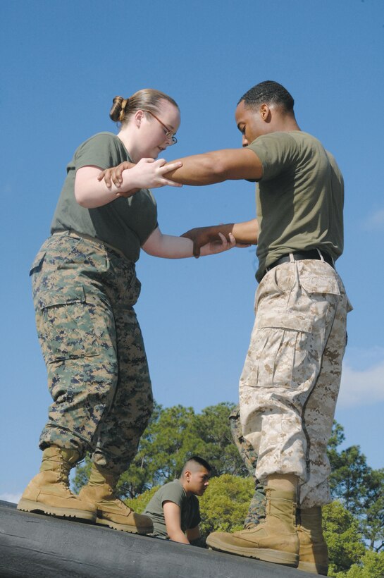 More than 125 Marine Corps Junior Reserve Officers’ Training Corps cadets from Colquitt County High School, Moultrie, Ga., participated in leadership training activities at Marine Corps Logistics Albany, March 21.