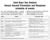 Sexual Assault Prevention and Response events