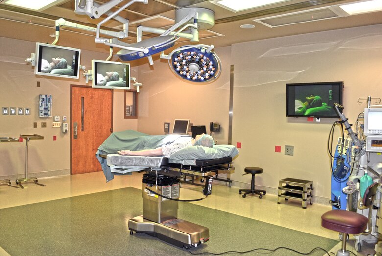 GRAND JUNCTION, Colo. — A mannequin lays inside one of the new operating rooms at the Grand Junction Department of Veterans Affairs Medical Center here, Mar.23, 2012. The U.S. Army Corps of Engineers Sacramento District oversaw construction of the $13 million surgery floor addition, which adds two specialty operating rooms and two general operating rooms. 