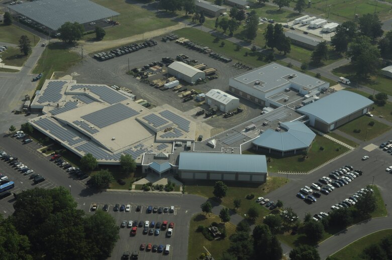 JOINT BASE MCGUIRE-DIX-LAKEHURST — Aerial Image of the New Jersey Army National Guard Regional Training Center or "Battle Lab." 