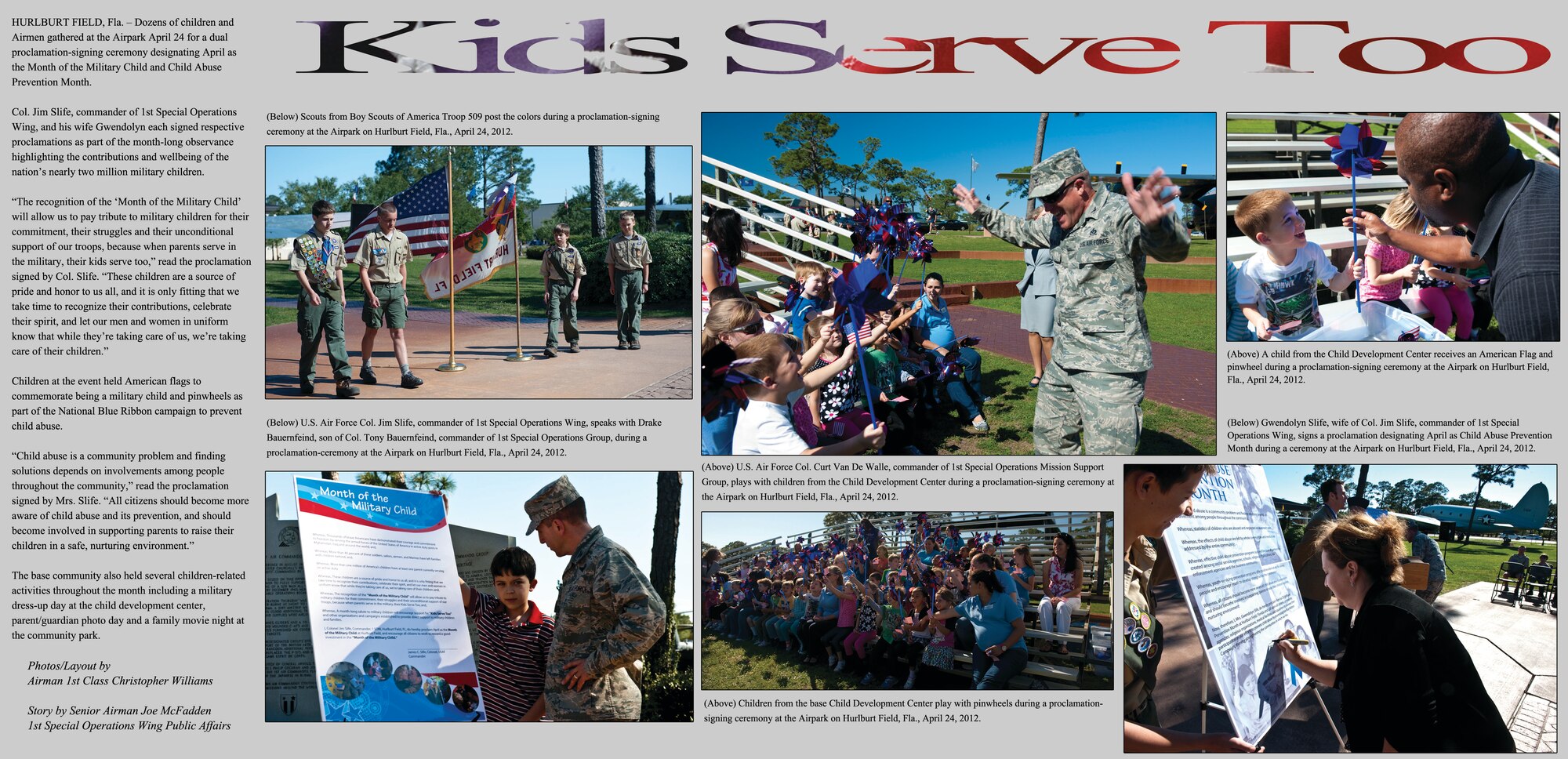 (U.S. Air Force photo layout and photos by Airman 1st Class Christopher Williams) (RELEASED)