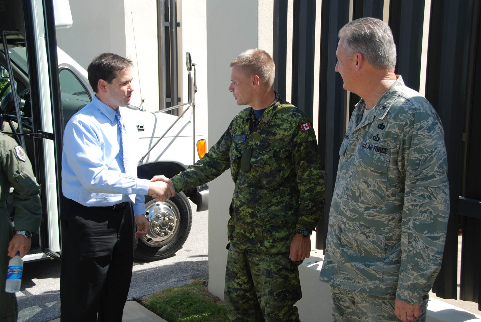 Florida Sen. Marco Rubio made his first visit to the 601st Air and Space Operations Center, often referred to as ‘America’s AOC’, and met with members of the 101st Air and Space Operations Group May 1, during a familiarization visit to meet personnel and have a firsthand look at AOC capabilities defending America’s skies. 