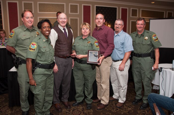 The Joint Base instructor team consists of Staff Sgt. Jake Darracot, Chief Warrant Officer Hunter Crider, Robert Talbot, Curt Porter, Stan Gragg, Don Watts, Keith Thompson and Terrence Larimer.  In the past year this group of eight instructors taught four SCDNR Hunter Safety Education classes reaching 256 students. 