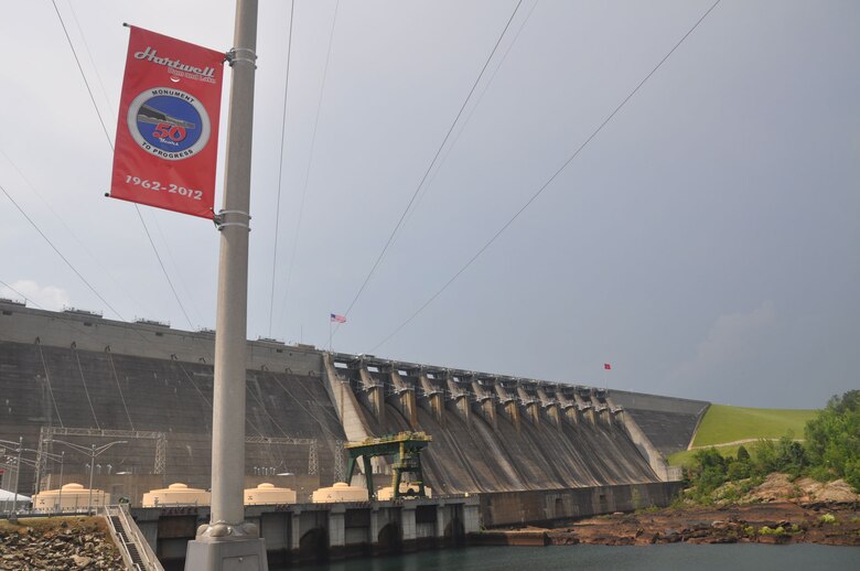 HARTWELL, Ga. — Hartwell Dam and Lake, located on the upper Savannah River in Hartwell, Georgia.