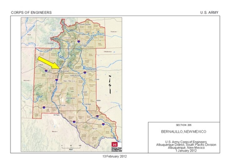 Bernalillo, New Mexico (Section 205) > Albuquerque District > Fact