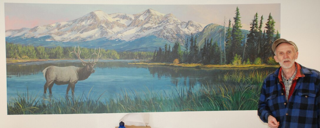 Lee Jensen is  admiring his work. Bonneville Lock and Dam is known for many things, like history and hydropower, but artwork? Lee Jensen, who worked there between 1991 and 2001, left his mark ... in a very creative way.