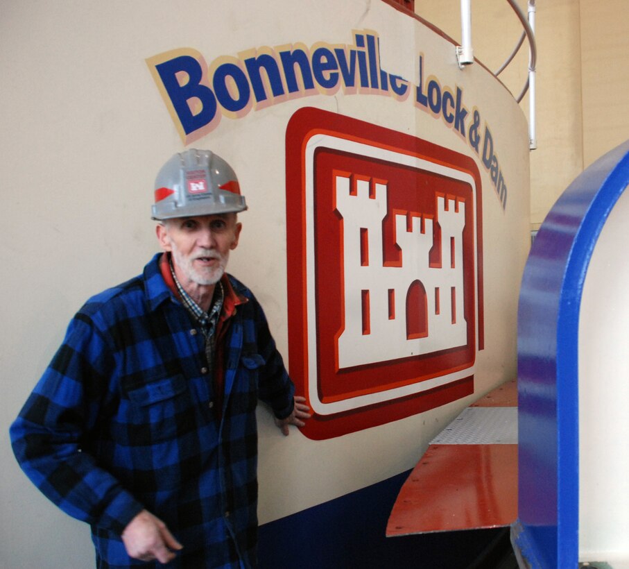 Lee Jensen discusses  his work, such as the Corps logo and words painted inside one of the powerhouses. Bonneville Lock and Dam is known for many things, like history and hydropower, but artwork? Lee Jensen, who worked there between 1991 and 2001, left his mark ... in a very creative way.