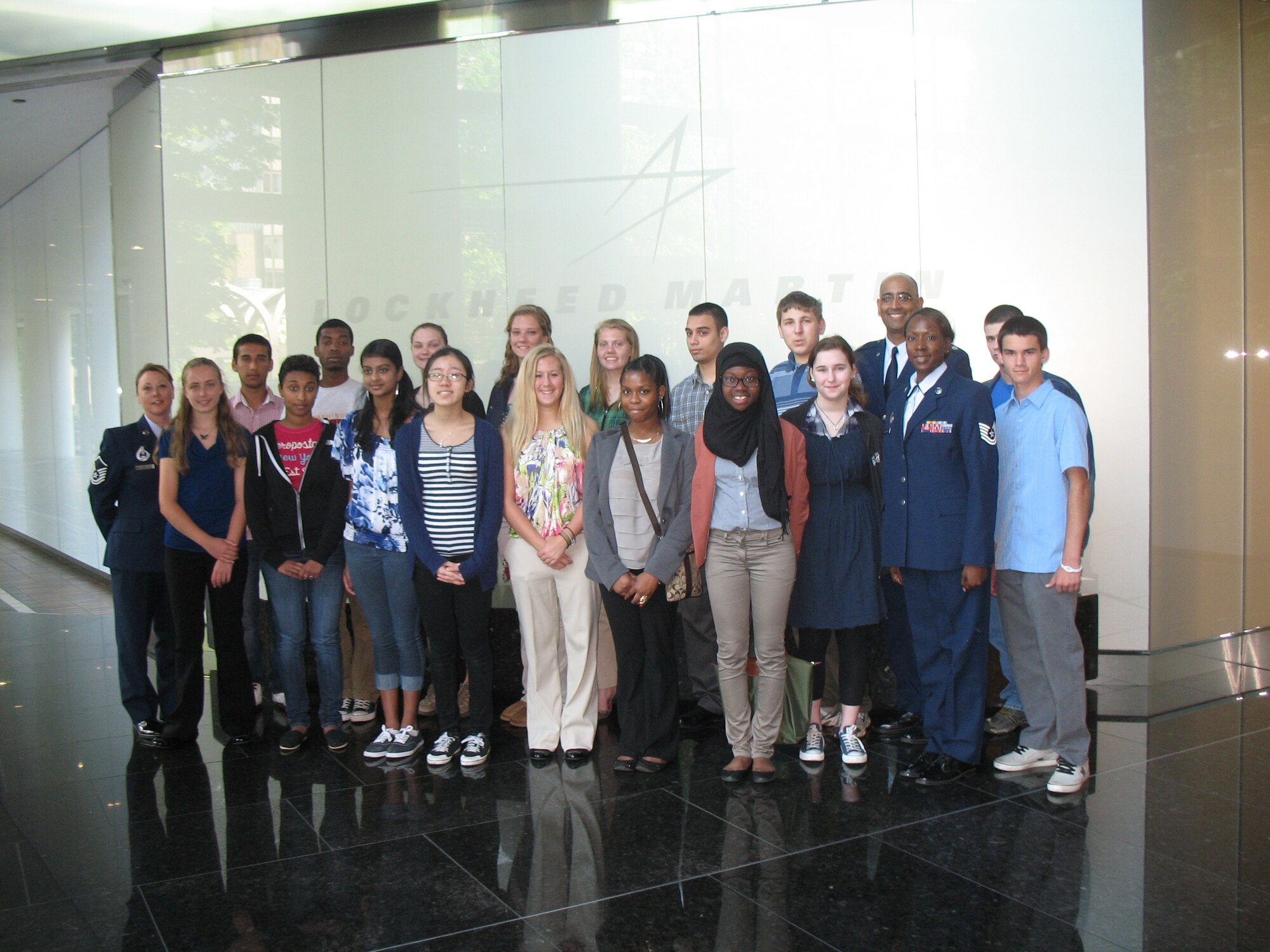 Eighteen Air Force “STEM 2020 Challenge” essay contest winners from Virginia, Maryland and District of Columbia schools, were invited to the Pentagon April 20 for a day of learning about innovation in the Department of Defense. The 317th Recruiting Squadron’s “STEM 2020 Challenge” was an essay contest designed to inspire innovation and creativity in science, technology, engineering and math programs. Local high school and middle school students were challenged to write an essay about the importance of STEM careers for the future. (U.S. Air Force photo)
