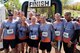 MANCHESTER, N.H. -- Obstacle Illusion, a team comprised of members of the New Hampshire Air National Guard pose after competing in the Adventure 5k at McIntyre Ski Area April 28. More than 800 participants ran through mud trails and over obstacles during the 3.1 mile event. (National Guard photo by Tech. Sgt. Mark Wyatt/Released)