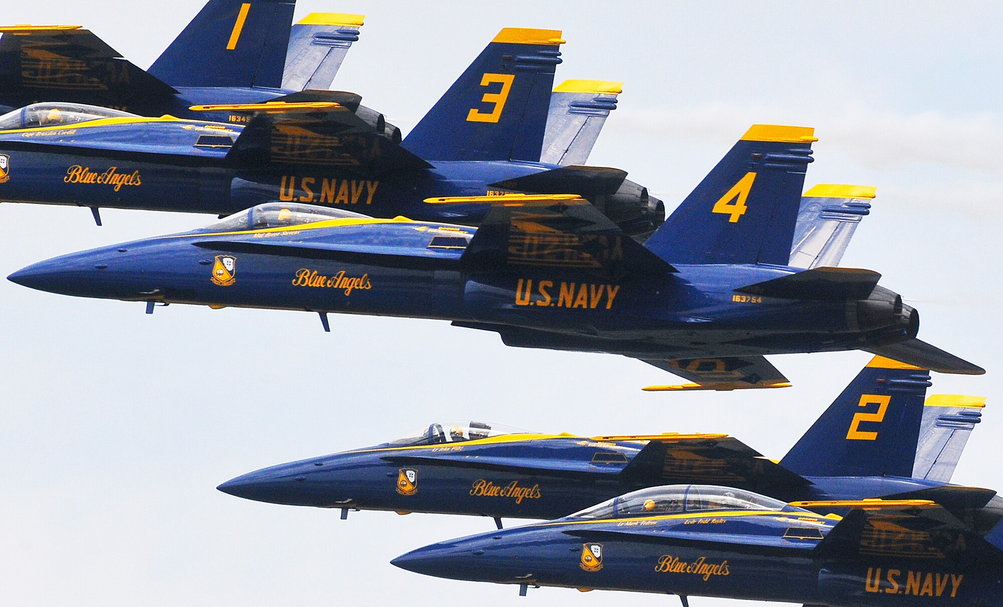 The Navy Blue Angels Flight Demonstration Squadron was the featured act at the Robins Air Show 2012. (U. S. Air Force photo by Sue Sapp)