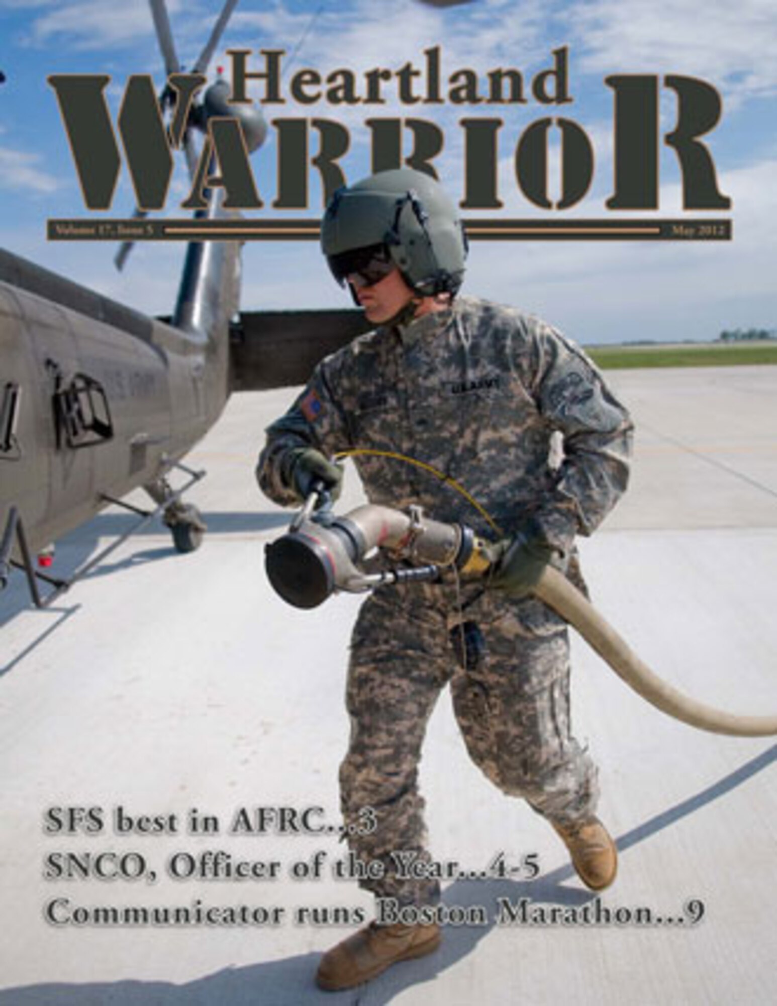 GRISSOM AIR RESERVE BASE, Ind., -- The Heartland Warrior is the official E-paper of the 434th Air Refueling Wing at Grissom ARB. The May issue contains 11 pages of news, photos and information. (U.S. Air Force graphic/Tech. Sgt. Doug Hays)