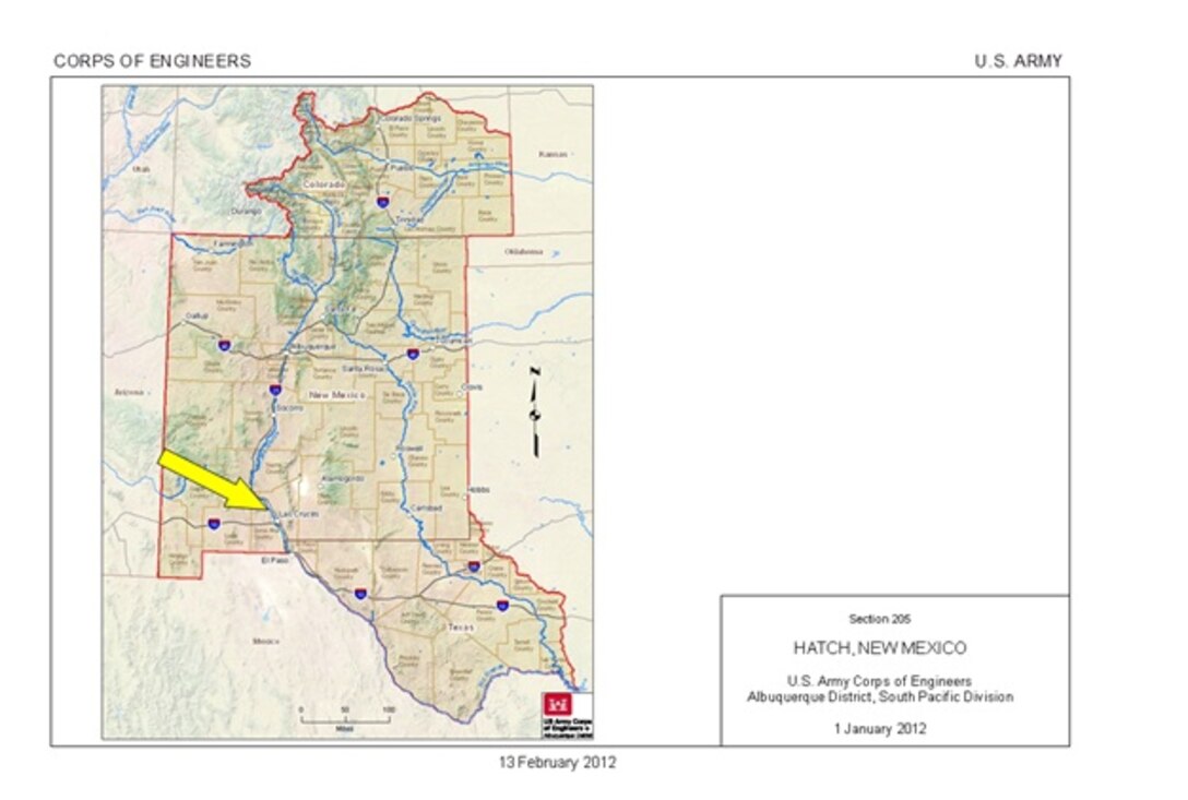 HATCH, N.M.-- Map