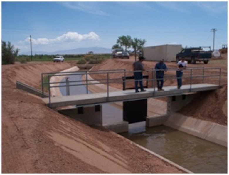 ACEQUIAS IRRIGATION SYSTEM, N.M- The completed La Joya Headgate