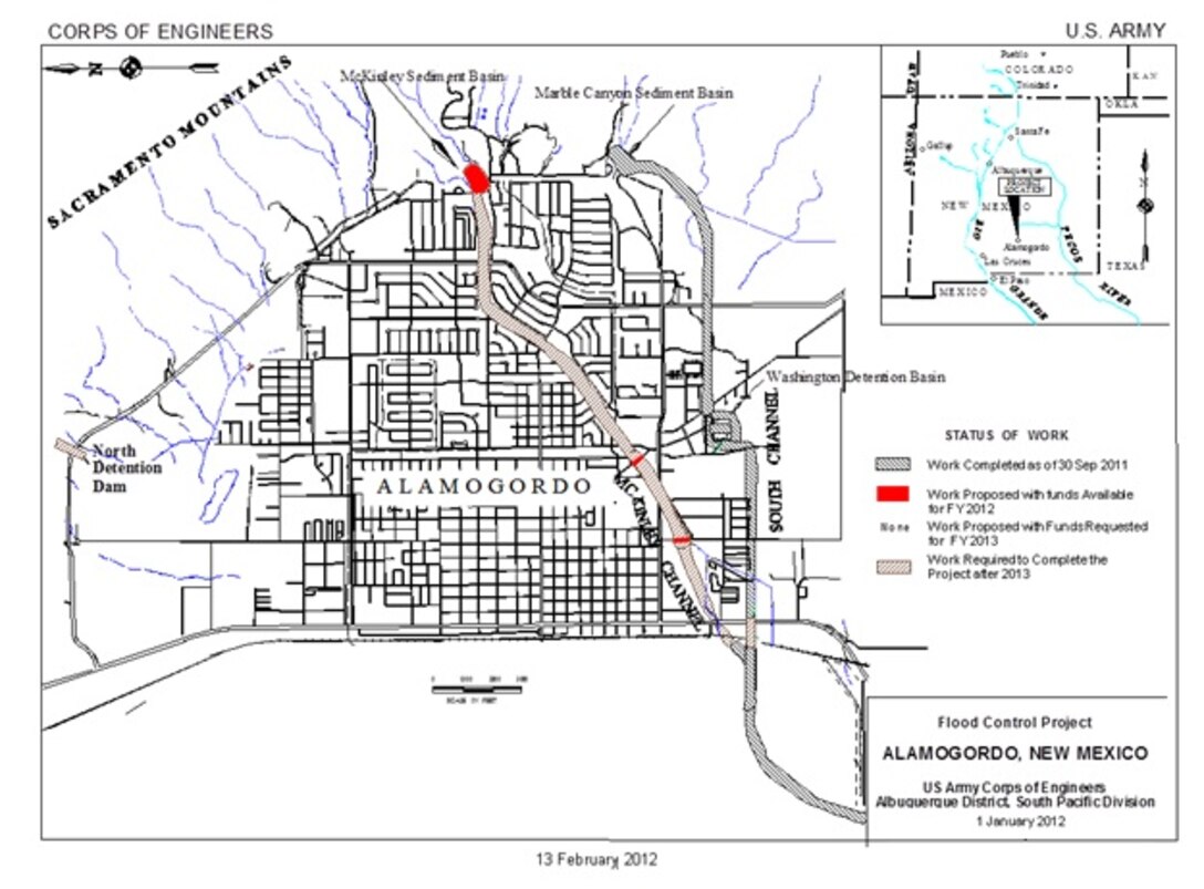 ALAMOGORDO, N.M.- Map