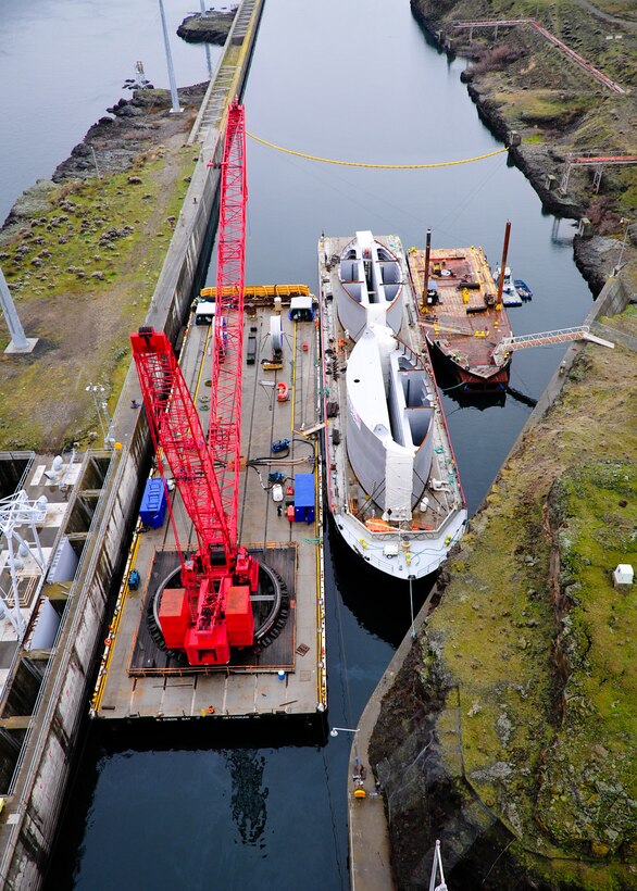 Work continues at John Day Lock and Dam.