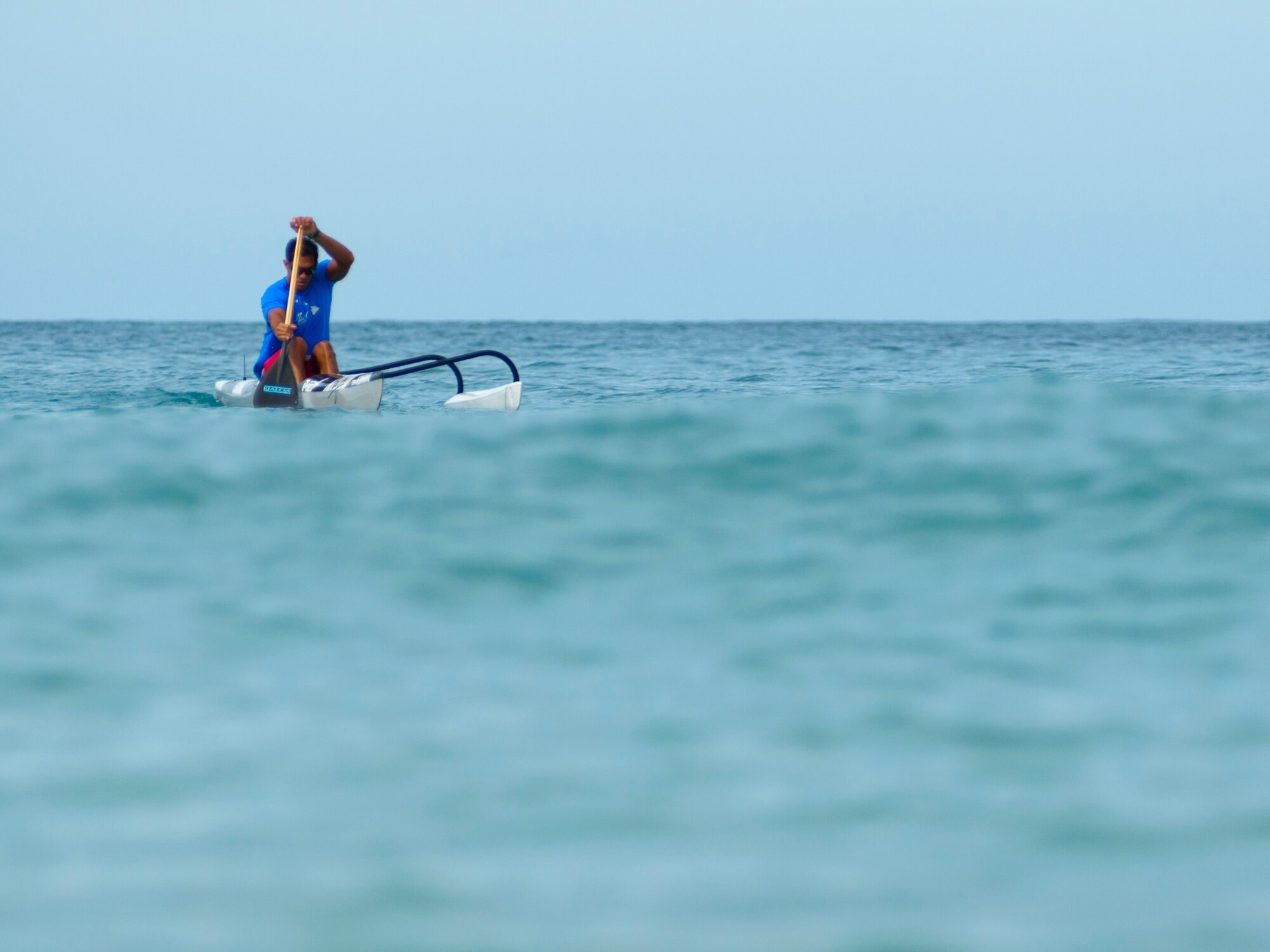 Staff Sgt. Alfred Van Gieson, 48th Aerial Port Squadron aerial transportation specialist, who desires to excel as a top competitive canoe paddler and as an Air Force reservist in Hawaii.  (U.S. Air Force photo/Staff Sgt. Kyle Brasier)