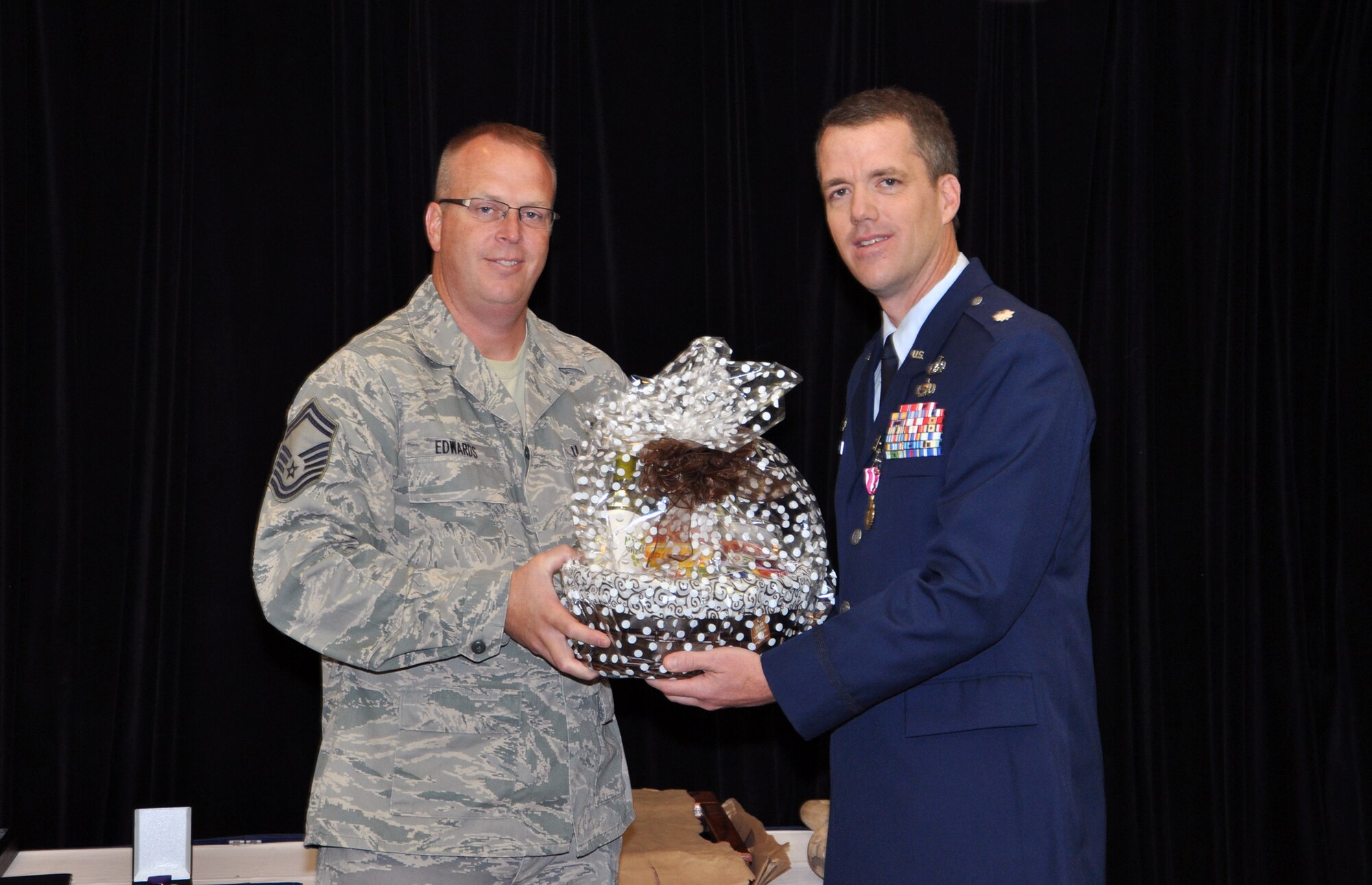 Lt. Col. Mark W. Davison, 442nd Civl Engineer Squadron commander, retired Saturday May 5 in a cermony held at Whiteman Air Force Base, Mo. Davison recently returned from a deployment to Afghanistan, where he was awarded the Bronze Star and the Meritorious Service Medal. The 442nd CES is part of the 442nd Fighter Wing, an A-10 Thunderbolt II Air Force Reserve unit at Whiteman AFB, MO. (U.S. Air Force Photo/Senior Airman Wesley Wright)
