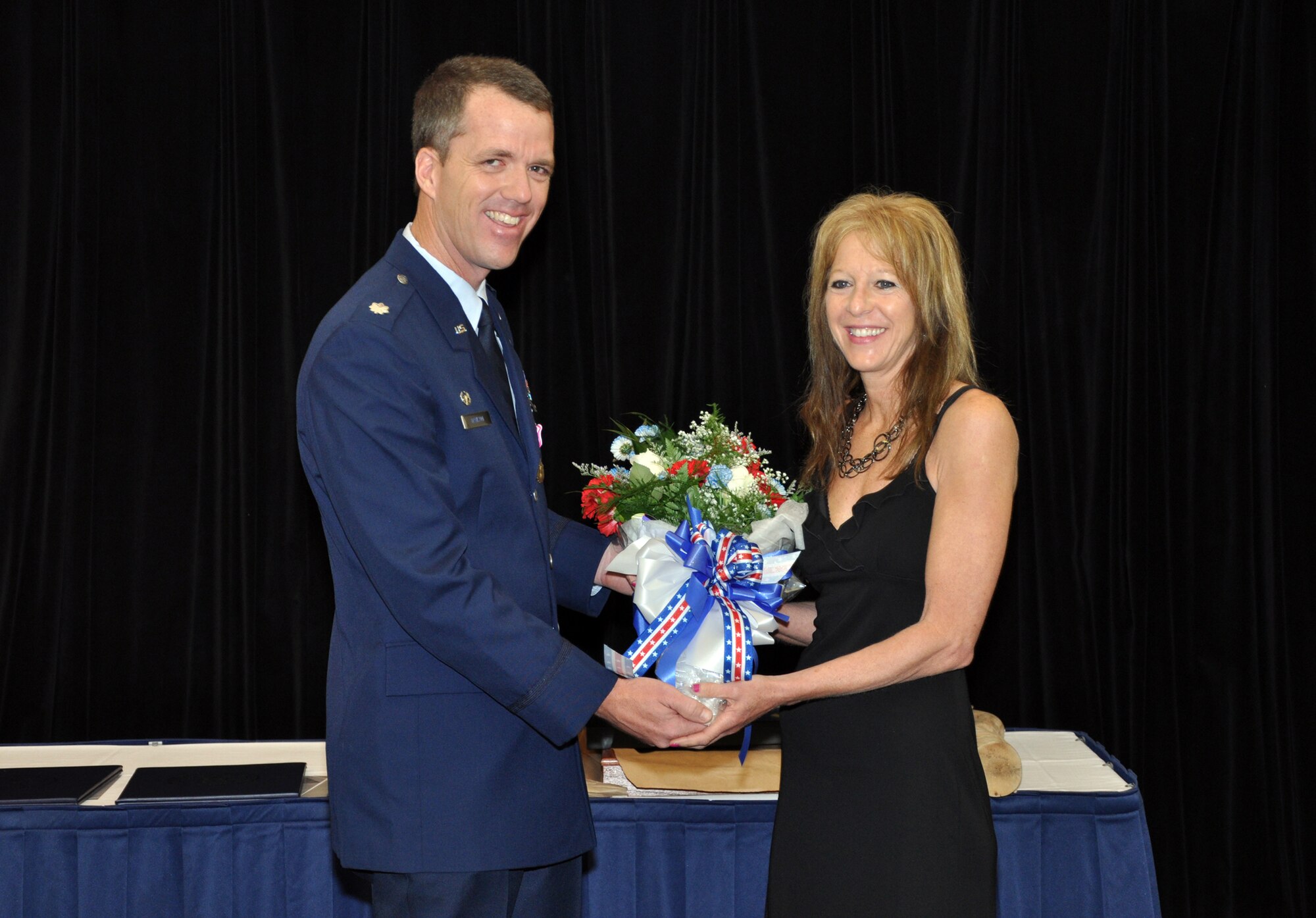 Lt. Col. Mark W. Davison, 442nd Civl Engineer Squadron commander, retired Saturday May 5 in a cermony held at Whiteman Air Force Base, Mo. Davison recently returned from a deployment to Afghanistan, where he was awarded the Bronze Star and the Meritorious Service Medal. The 442nd CES is part of the 442nd Fighter Wing, an A-10 Thunderbolt II Air Force Reserve unit at Whiteman AFB, MO. (U.S. Air Force Photo/Senior Airman Wesley Wright)