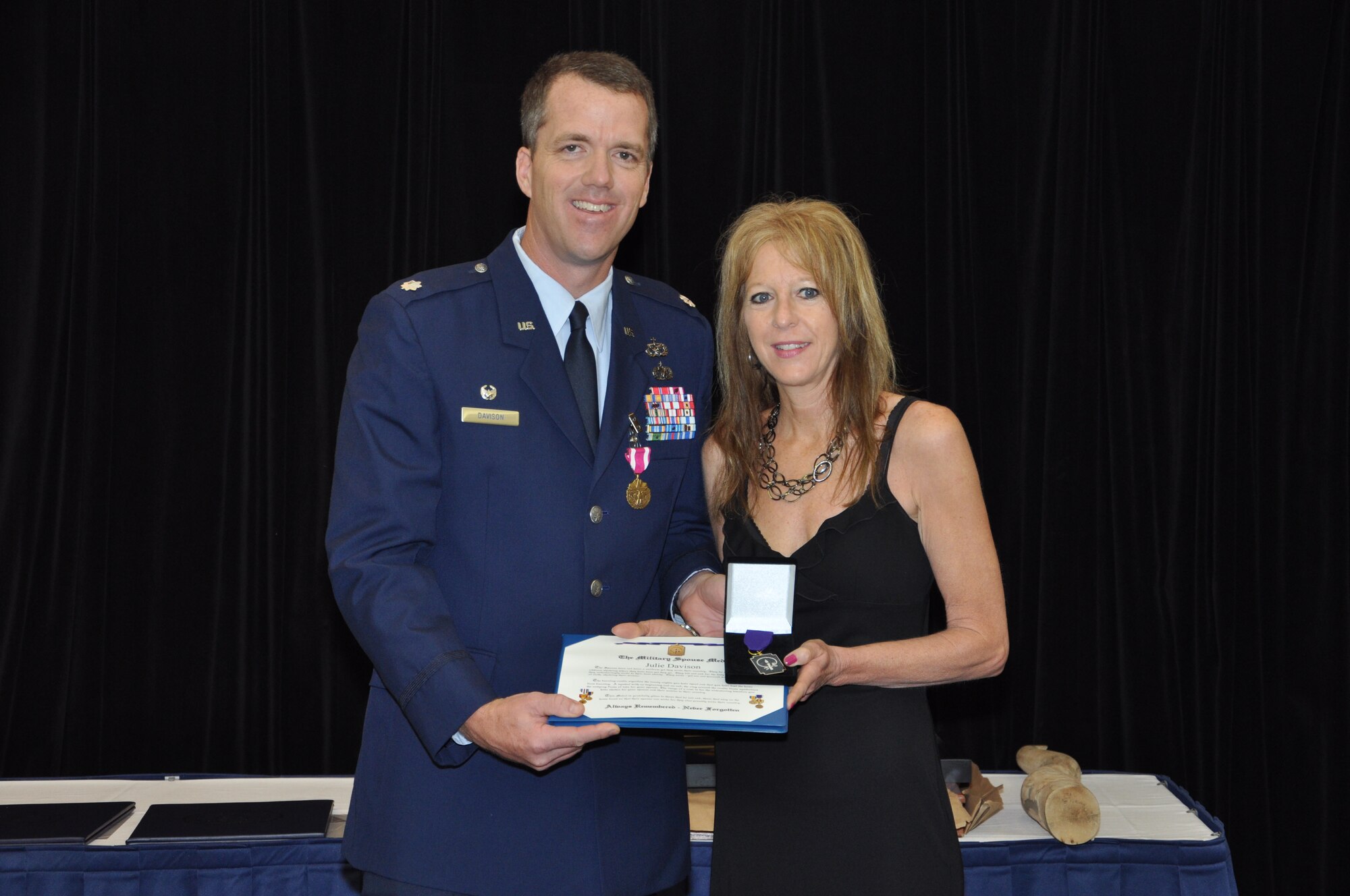 Lt. Col. Mark W. Davison, 442nd Civl Engineer Squadron commander, retired Saturday May 5 in a cermony held at Whiteman Air Force Base, Mo. Davison recently returned from a deployment to Afghanistan, where he was awarded the Bronze Star and the Meritorious Service Medal. The 442nd CES is part of the 442nd Fighter Wing, an A-10 Thunderbolt II Air Force Reserve unit at Whiteman AFB, MO. (U.S. Air Force Photo/Senior Airman Wesley Wright)