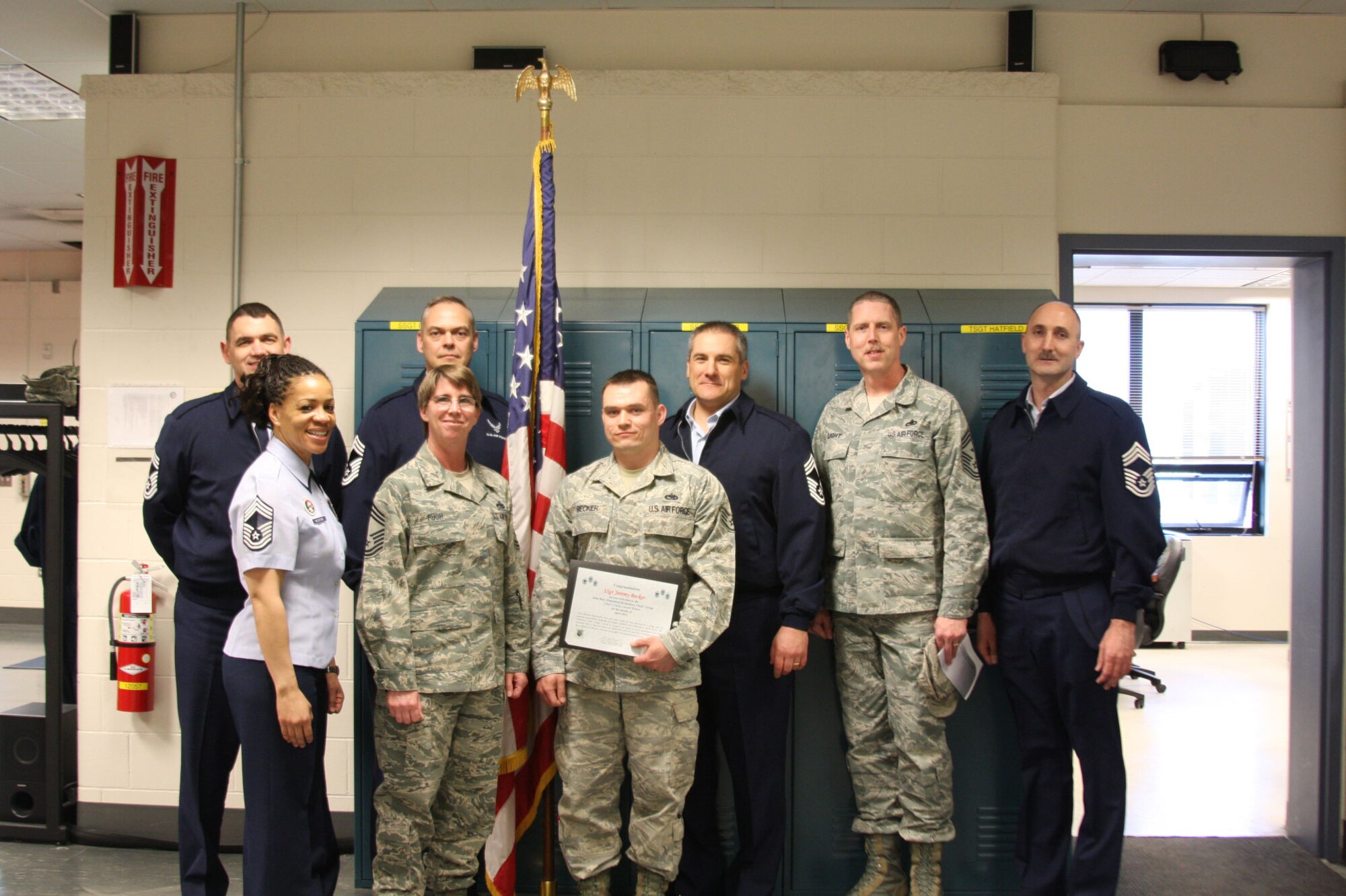 SSgt Jeremy Becker was selected as the Chief's Group Choice Award winner. 
