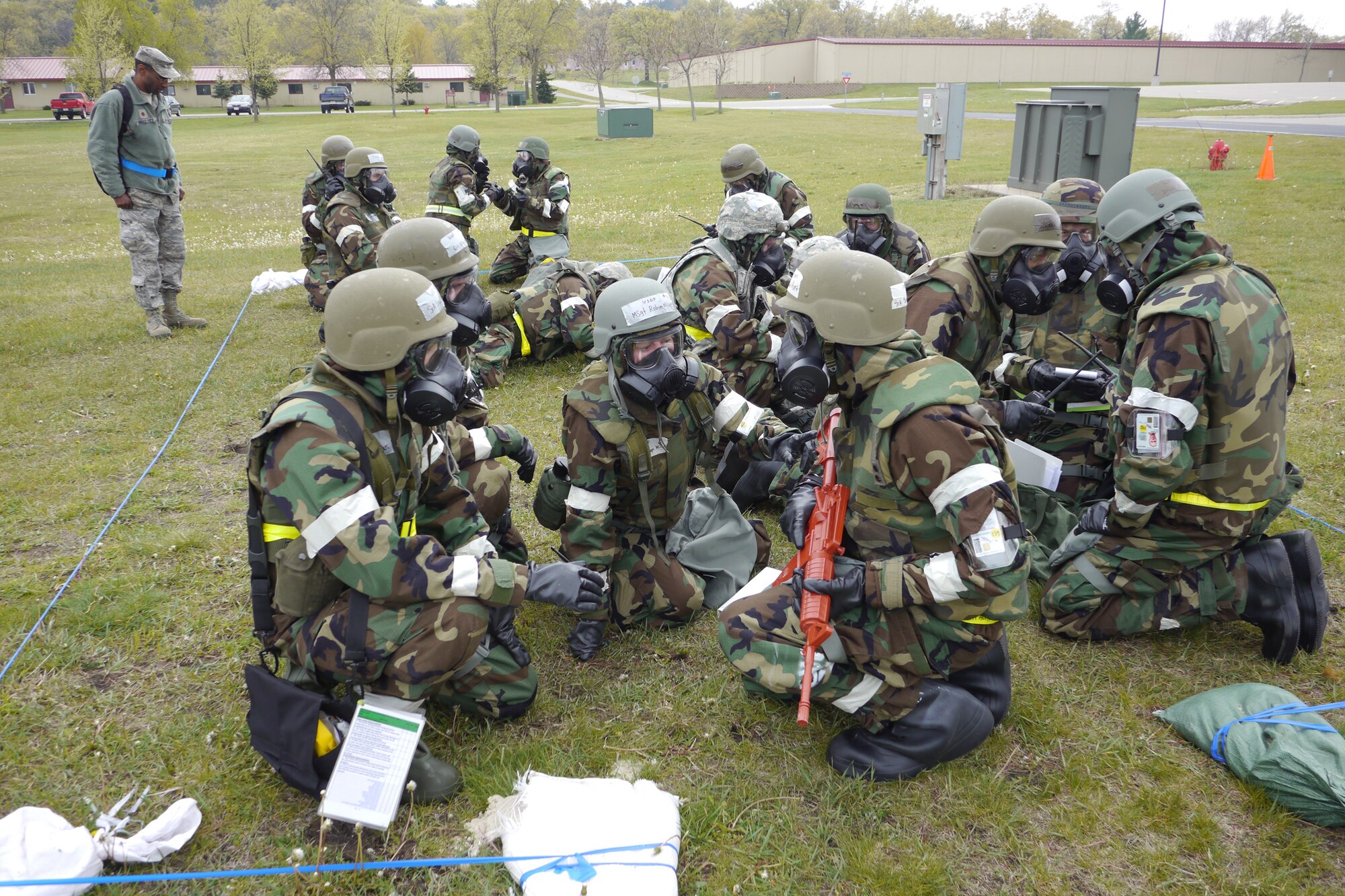 WRIGHT-PATTERSON AIR FORCE BASE, Ohio – More than 100 445th Airlift Wing reservists participated in a four-day exercise at Volk Field Air National Guard Base, Wis., that began April 22 to prepare for the unit’s upcoming operational readiness inspection. (U.S. Air Force photo/Maj. Jose Cardenas)