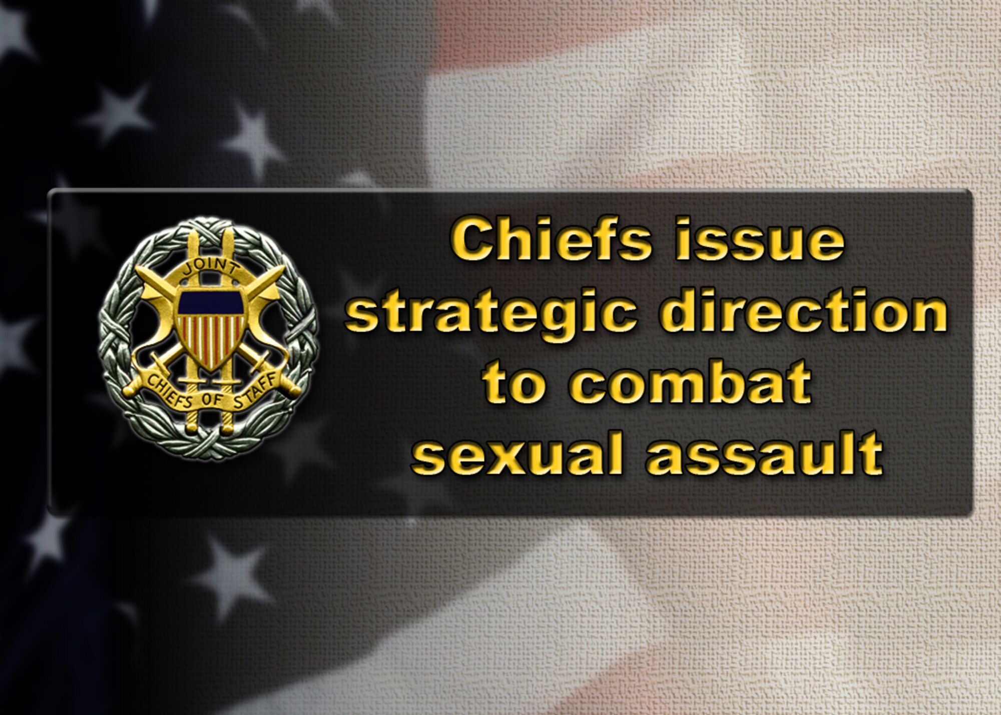 "As military professionals we must fully understand the destructive nature of these acts, lead our focused efforts to prevent them, and promote positive command climates and environments that reinforce mutual respect, trust and confidence,"  (U.S. Air Force illustration)