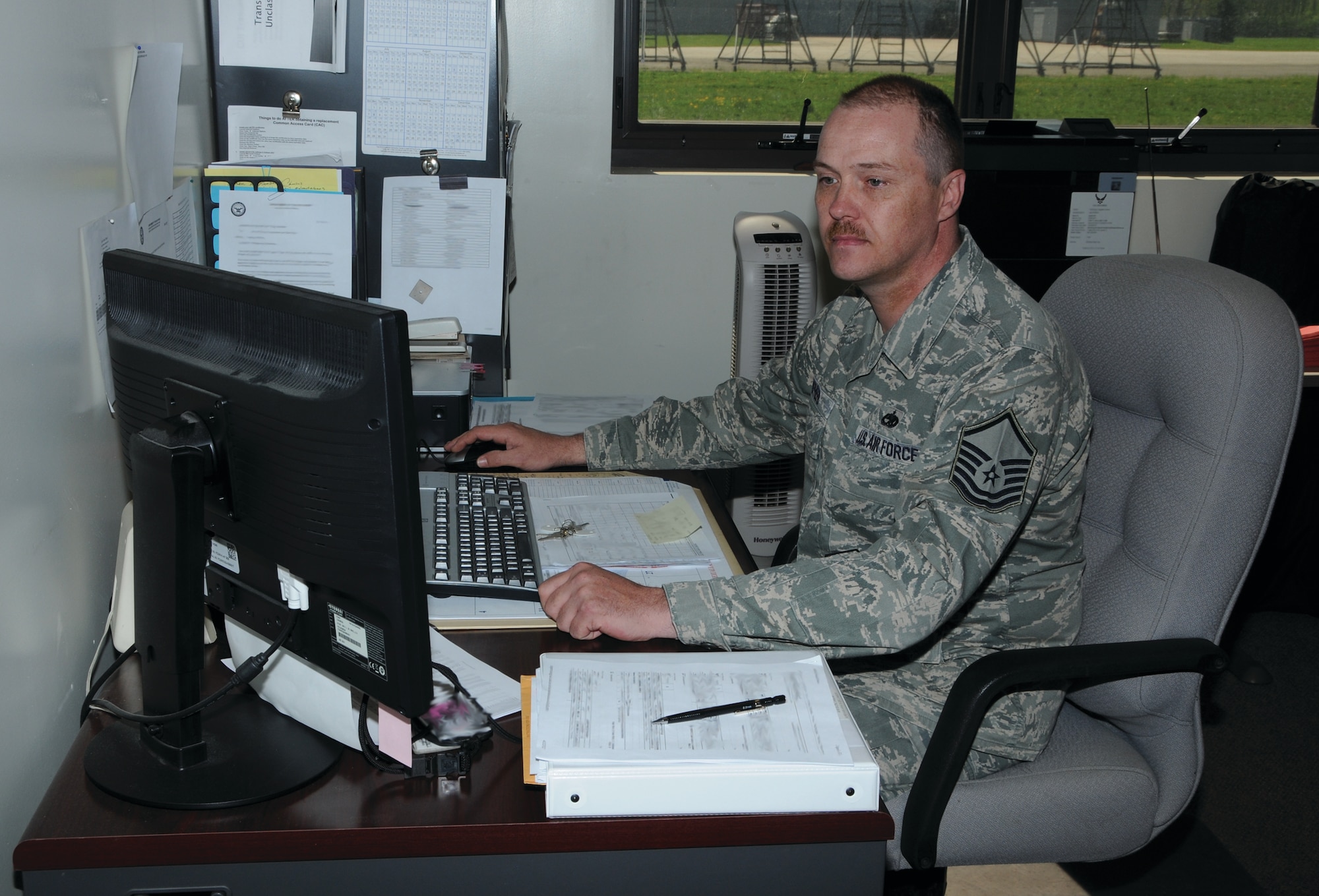 WRIGHT-PATTERSON AIR FORCE BASE, Ohio - Master Sgt. Anthony Shepherd, 445th Aircraft Maintenance Squadron, is the wing's May Spotlight performer. (U.S. Air Force photo/Tech. Sgt. Anthony Springer)