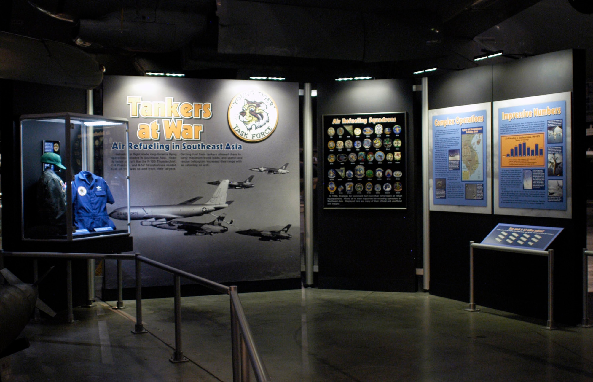 DAYTON, Ohio -- "Tankers at War: Air Refueling in Southeast Asia" exhibit in the Southeast Asia War Gallery at the National Museum of the U.S. Air Force. (U.S. Air Force photo)
