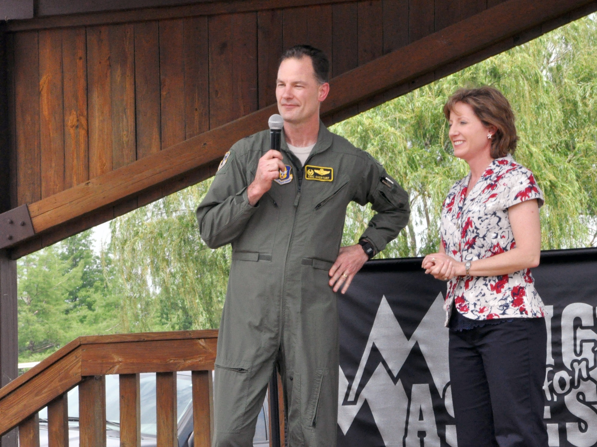 Reservists and their families attended the 442nd Fighter Wing family day picnic at Whiteman Air Force Base on May 6, 2012. The picnic began with a 5-kilometer run and included events such as: tours of Oscar-1 missile silo; a chip-over-the-pond contest; a weightlifting competition; a K-9 demonstration by 509th Security Forces, a bounce house and face painting for kids; music and food. The 442nd Fighter Wing is an A-10 Thunderbolt II Air Force Reserve unit at Whiteman AFB, Mo. (U.S. Air Force Photo/Senior Airman Wesley Wright)