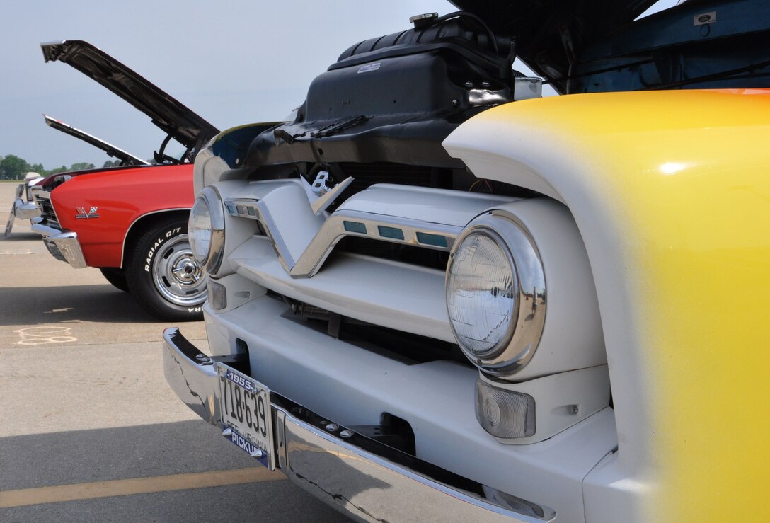 More than 25 cars, trucks and motorcycles were shown during the 633rd Security Forces Squadron car show. The show was an opening event for the upcoming Police Week hosted by 633rd SFS. (U.S. Air Force photo by Airman 1st Class Austin Harvill/Released) 