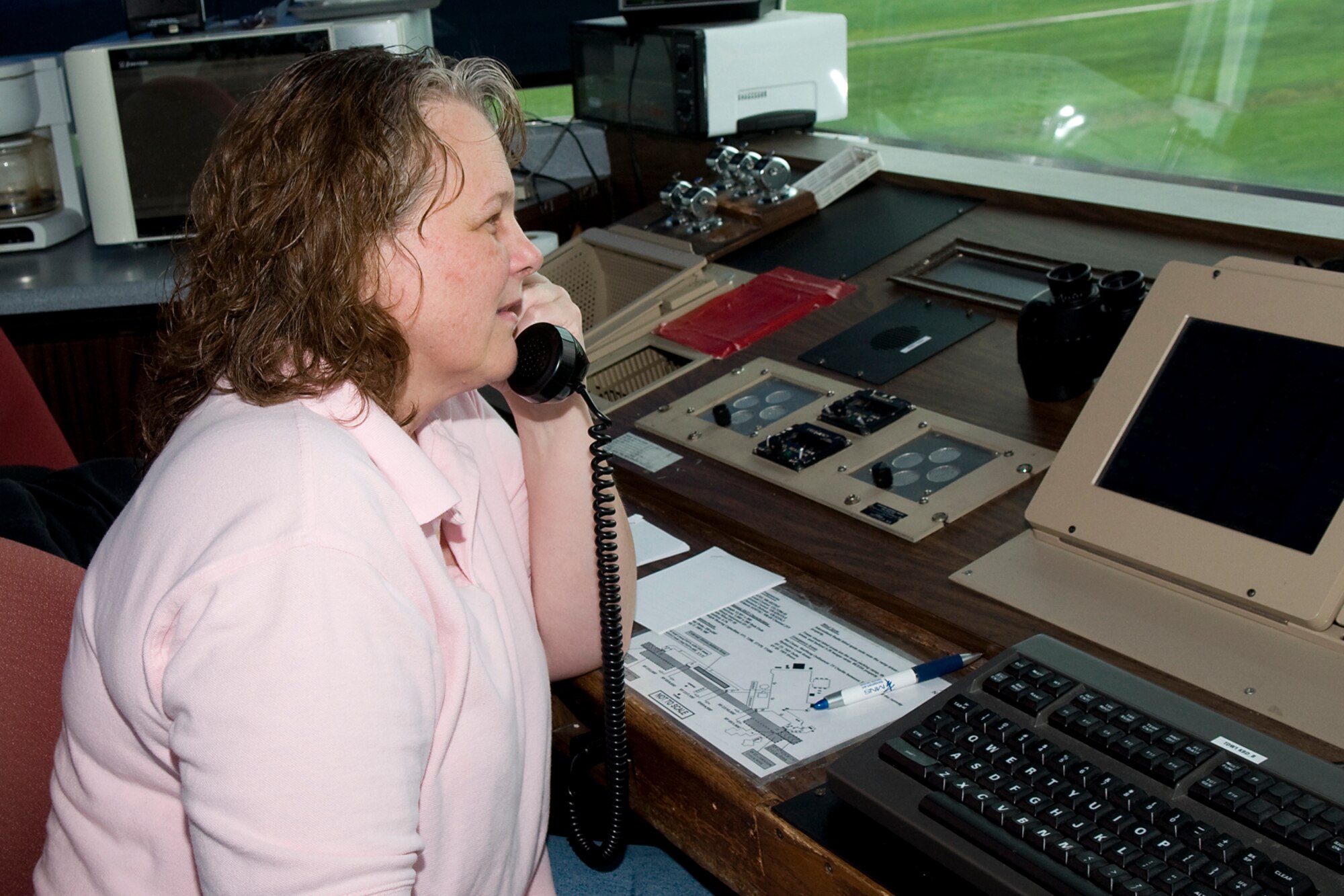 GRISSOM AIR RESERVE BASE, Ind. -- Theresa Wilson, 434th Operations Support Squadron air traffic controller, was recently named the Air Force Reserve Command Air Traffic Controller of the Year for 2011. (U.S. Air Force photo/Senior Airman Jami K. Lancette)
