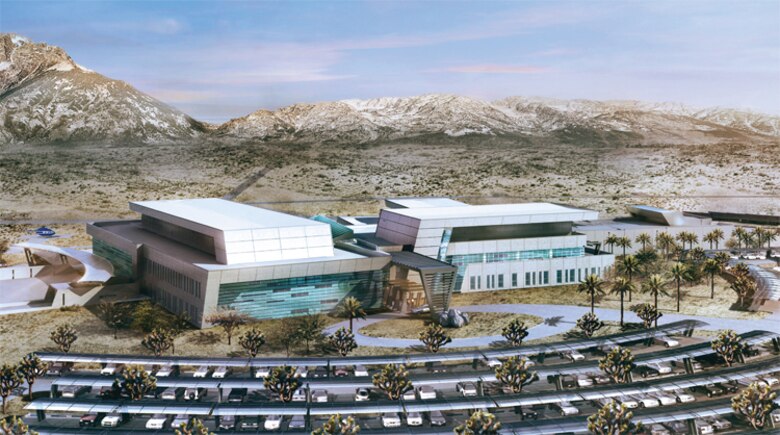 Artist's rendering of replacement hospital for Fort Irwin, Calif.