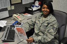 Staff Sgt. Sheri Robinson, 916th Force Support Squadron, is a strong advocate for having a updated Family Care Plan. (USAF photo by Maj. Erin Karl, 916ARW/PA, released)